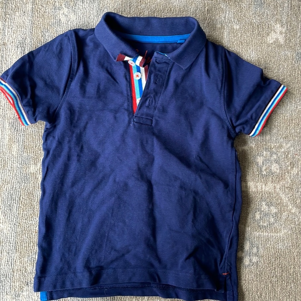 Boys button up collared polo